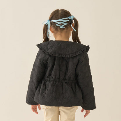 【Lycee mine 芭蕾系列】中長款蝴蝶結絎縫夾克