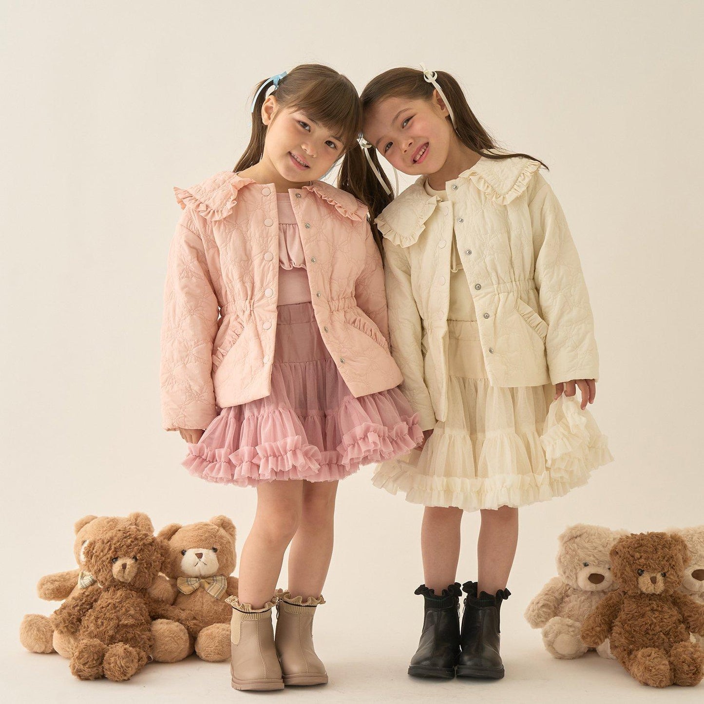 【Lycee mine 芭蕾系列】中長款蝴蝶結絎縫夾克