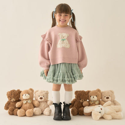 【Lycee mine 芭蕾系列】【如棉花糖般的穿著感】【可機洗】小熊提花毛衣