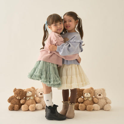 【Lycee mine 芭蕾系列】【如棉花糖般的穿著感】【可機洗】小熊提花毛衣