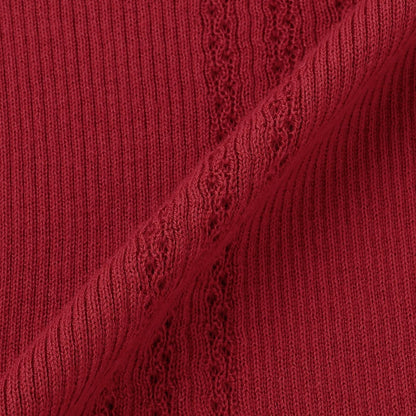 小高領荷葉邊毛衣【日本製造】