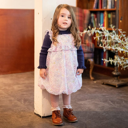 小高領荷葉邊毛衣【日本製造】