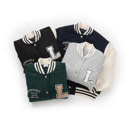 內襯絎縫棒球夾克