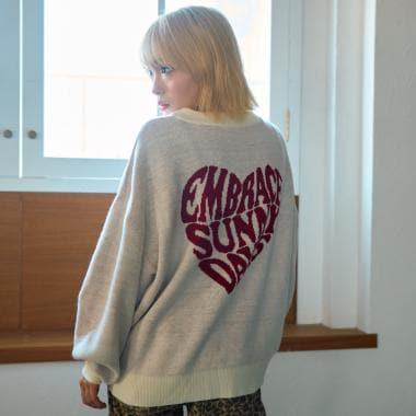 【GOODPRICE】背部愛心針織套頭衫