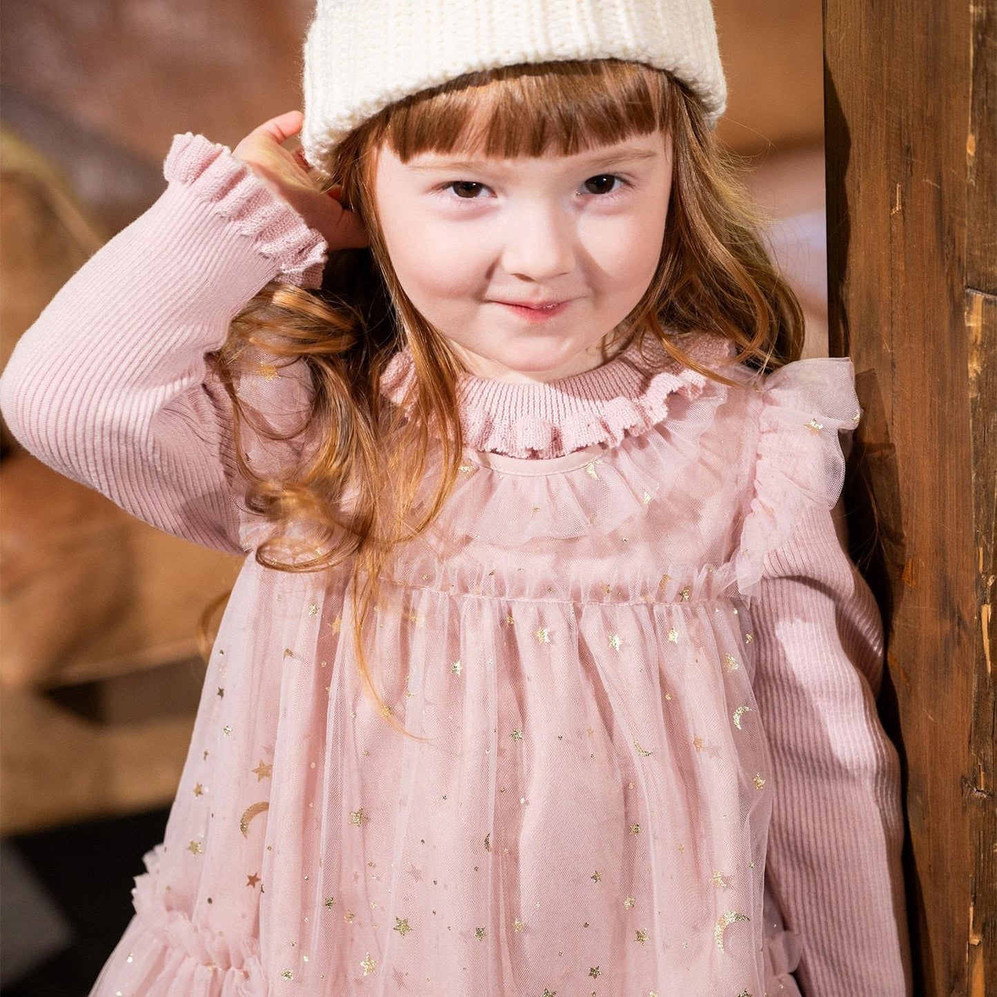 小高領荷葉邊毛衣【日本製造】