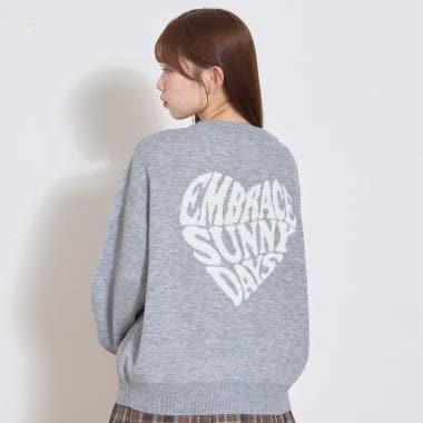 【GOODPRICE】背部愛心針織套頭衫