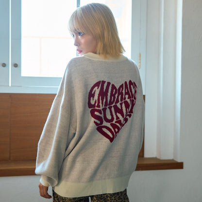 【GOODPRICE】背部愛心針織套頭衫