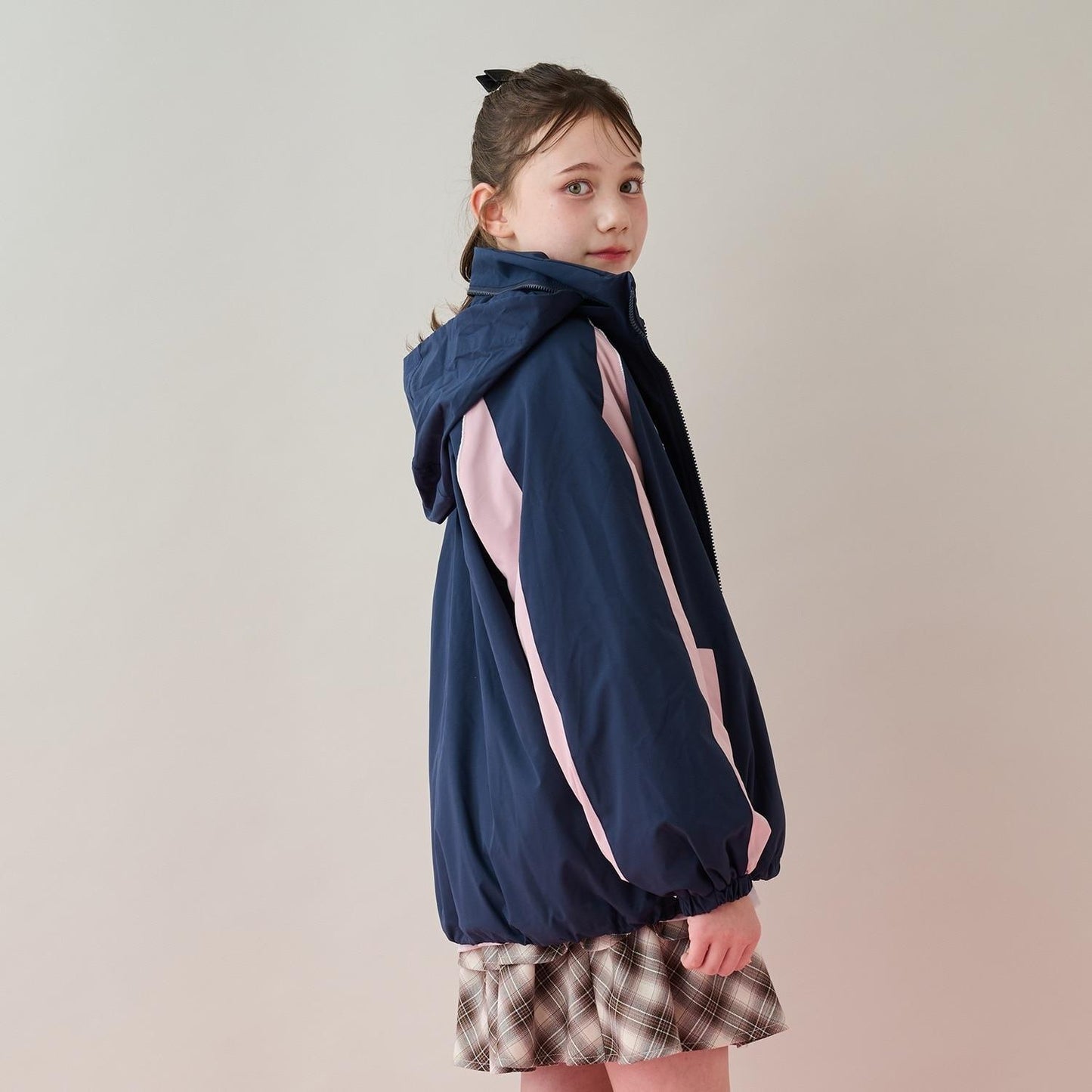 【防潑水】內裡抓絨保暖拼色夾克