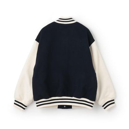 內襯絎縫棒球夾克