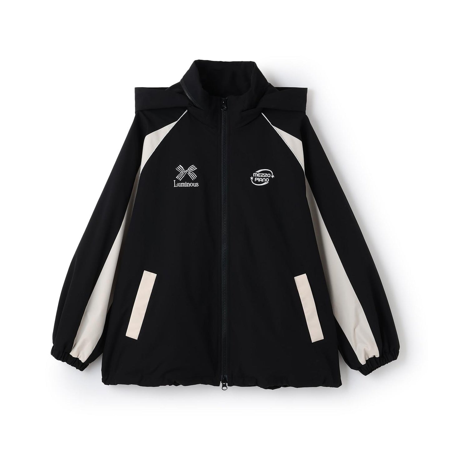 【防潑水】內裡抓絨保暖拼色夾克