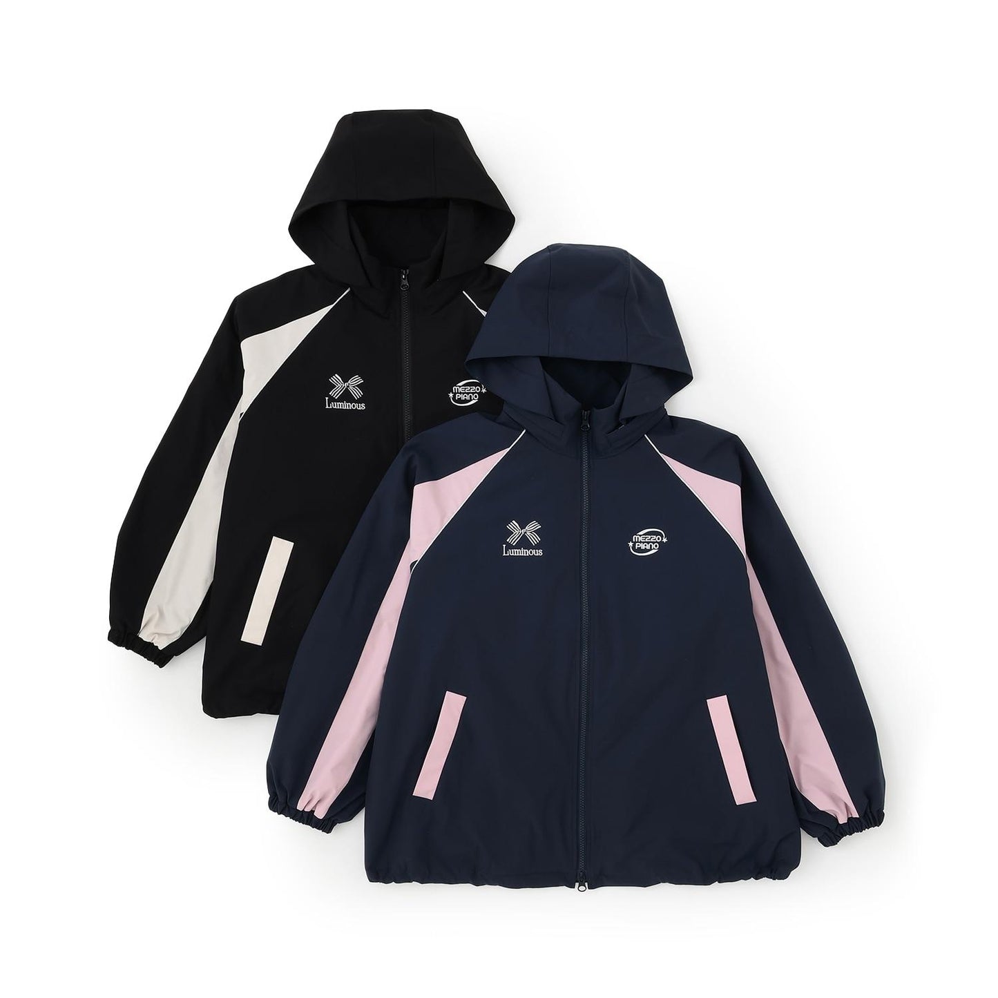 【防潑水】內裡抓絨保暖拼色夾克