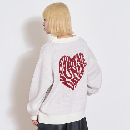 【GOODPRICE】背部愛心針織套頭衫