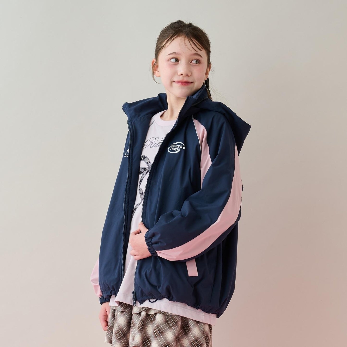 【防潑水】內裡抓絨保暖拼色夾克