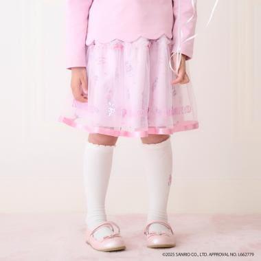 【My Melody/《庫洛米》】圖案網紗裙