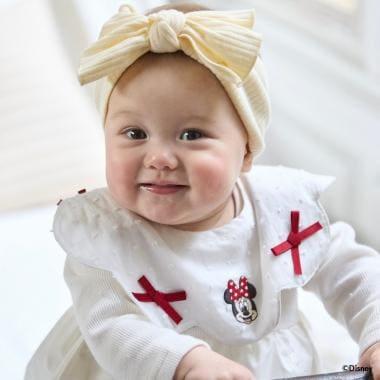 【《迪士尼》】波浪邊蝴蝶結圍兜