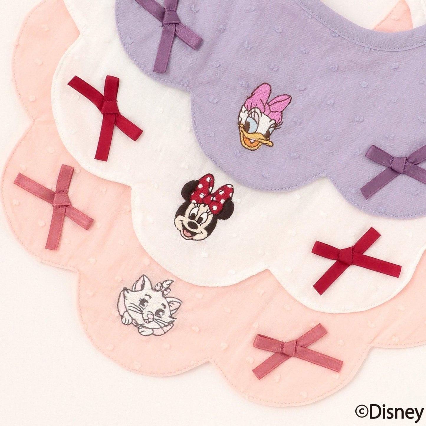 【《迪士尼》】波浪邊蝴蝶結圍兜