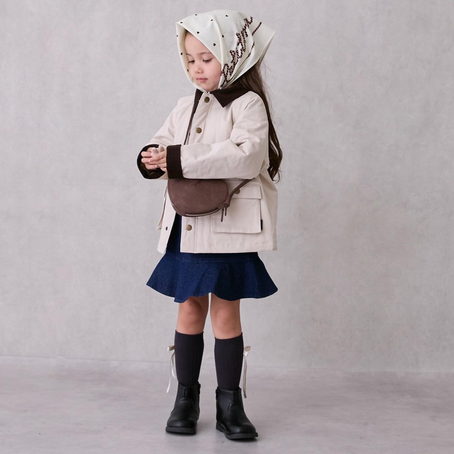 混合彩色圖案頭巾