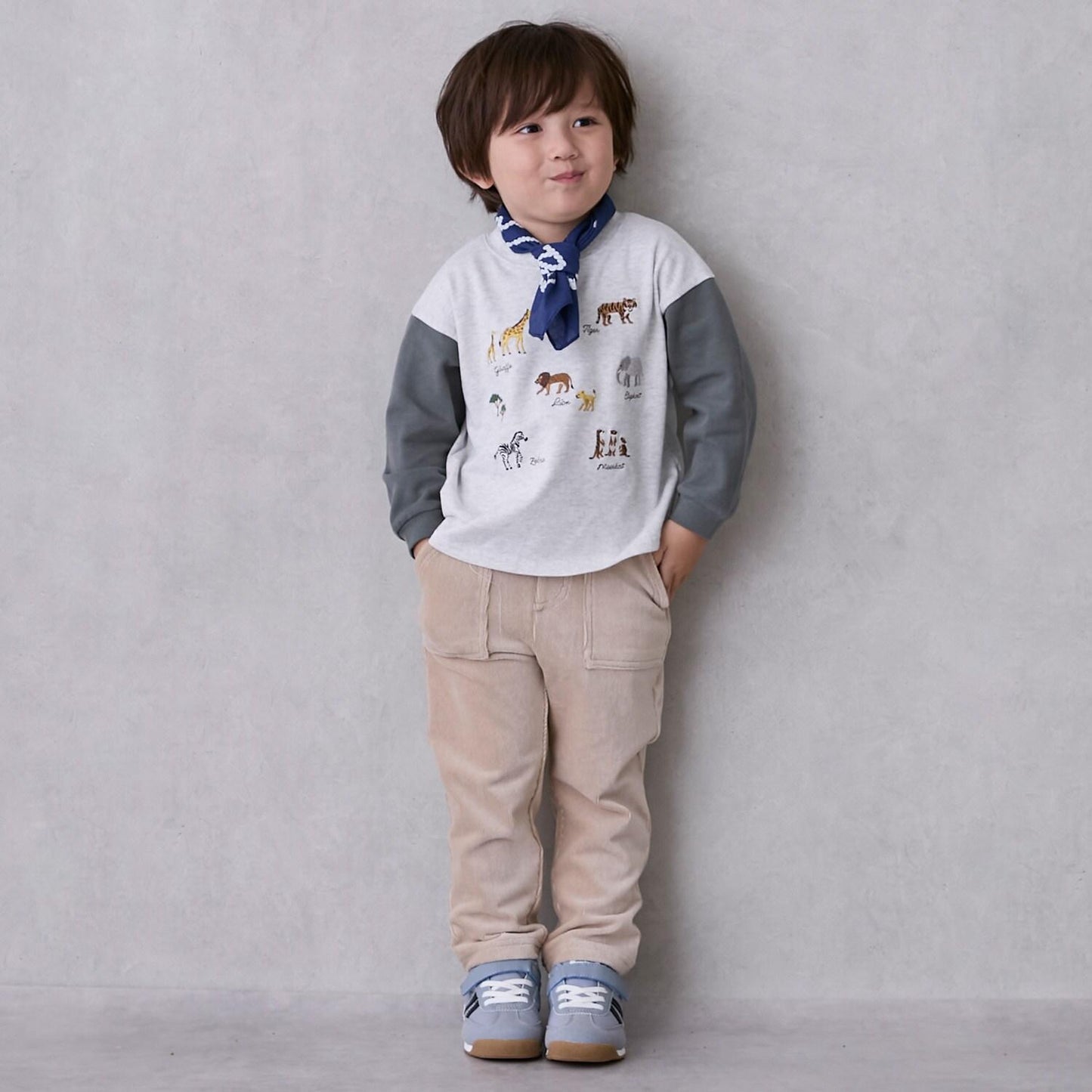 混合彩色圖案頭巾