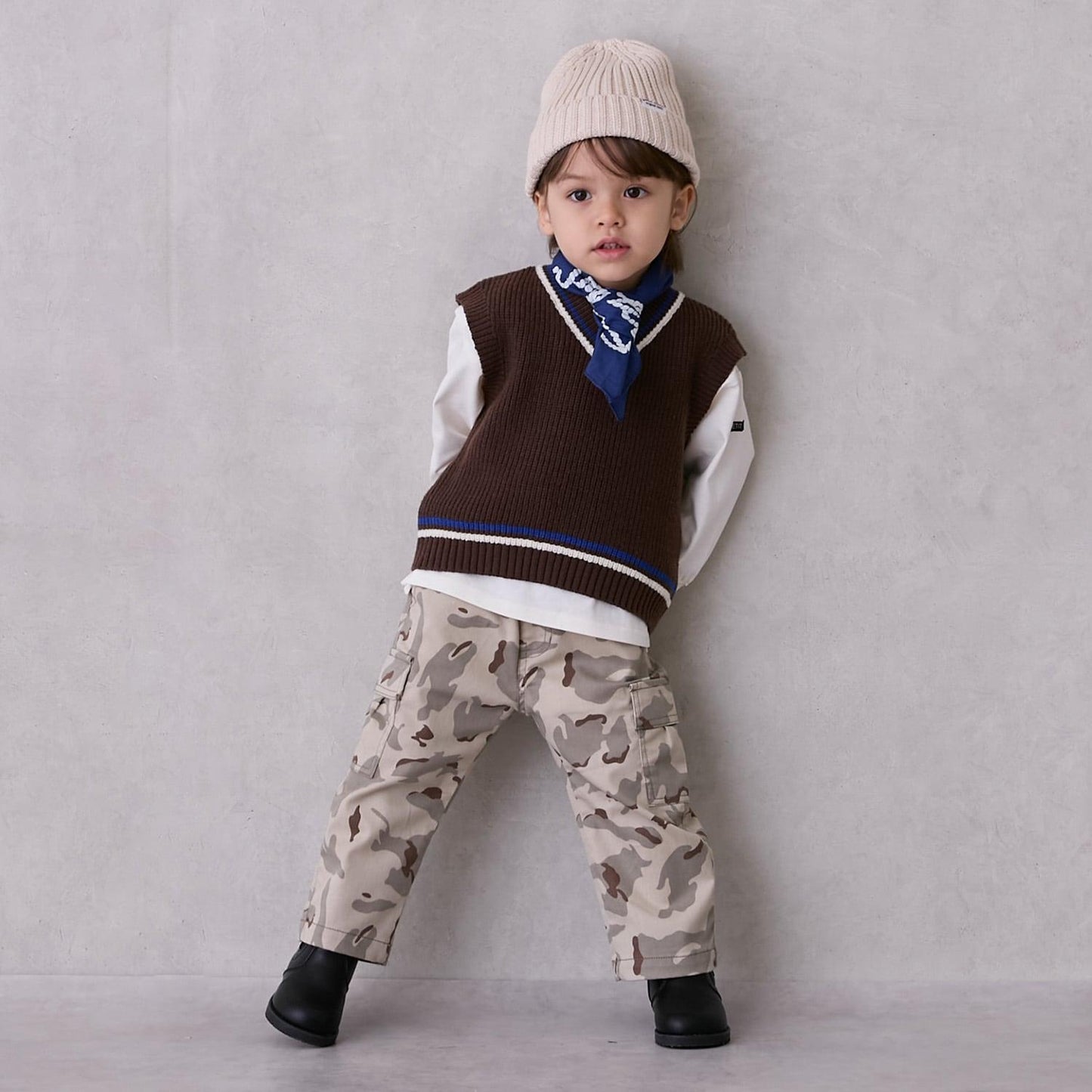 混合彩色圖案頭巾