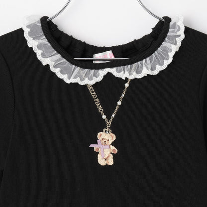【人氣商品】【直營店無售】格紋網紗拼接連衣裙