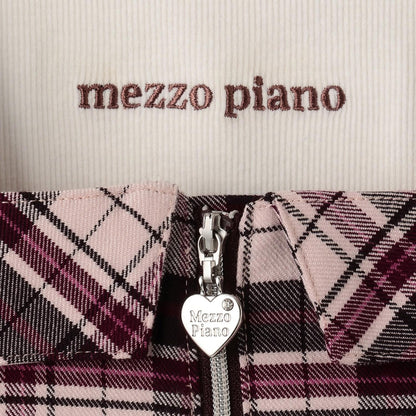 格紋吊帶背心&長袖T恤套裝