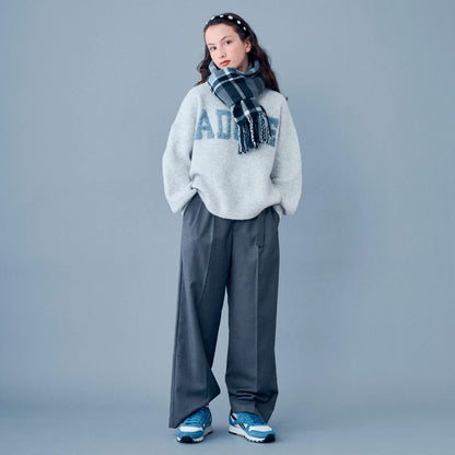 【AMI】立體提花套頭衫