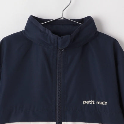 【防潑水加工】拼接款防風外套