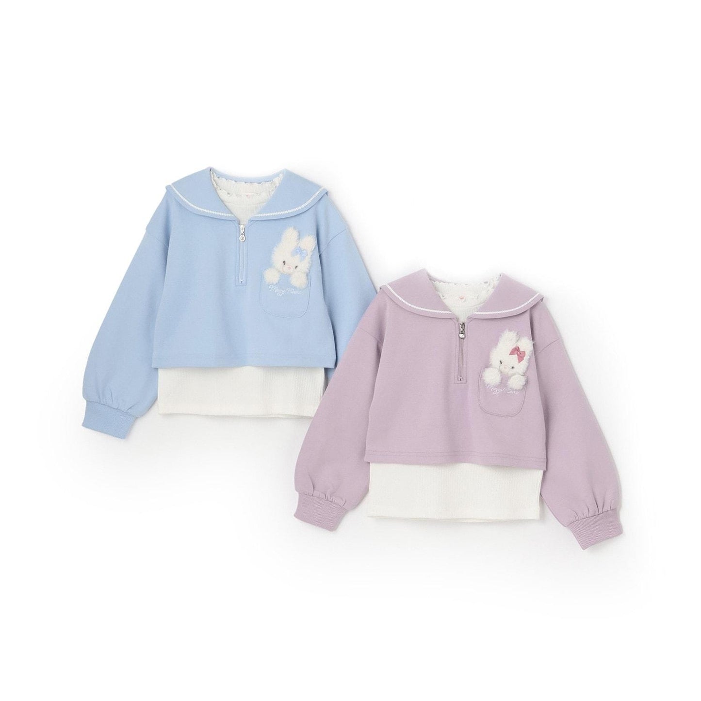 【人氣商品】【直營店無售】短款水手領套頭衫&長袖小高領套裝