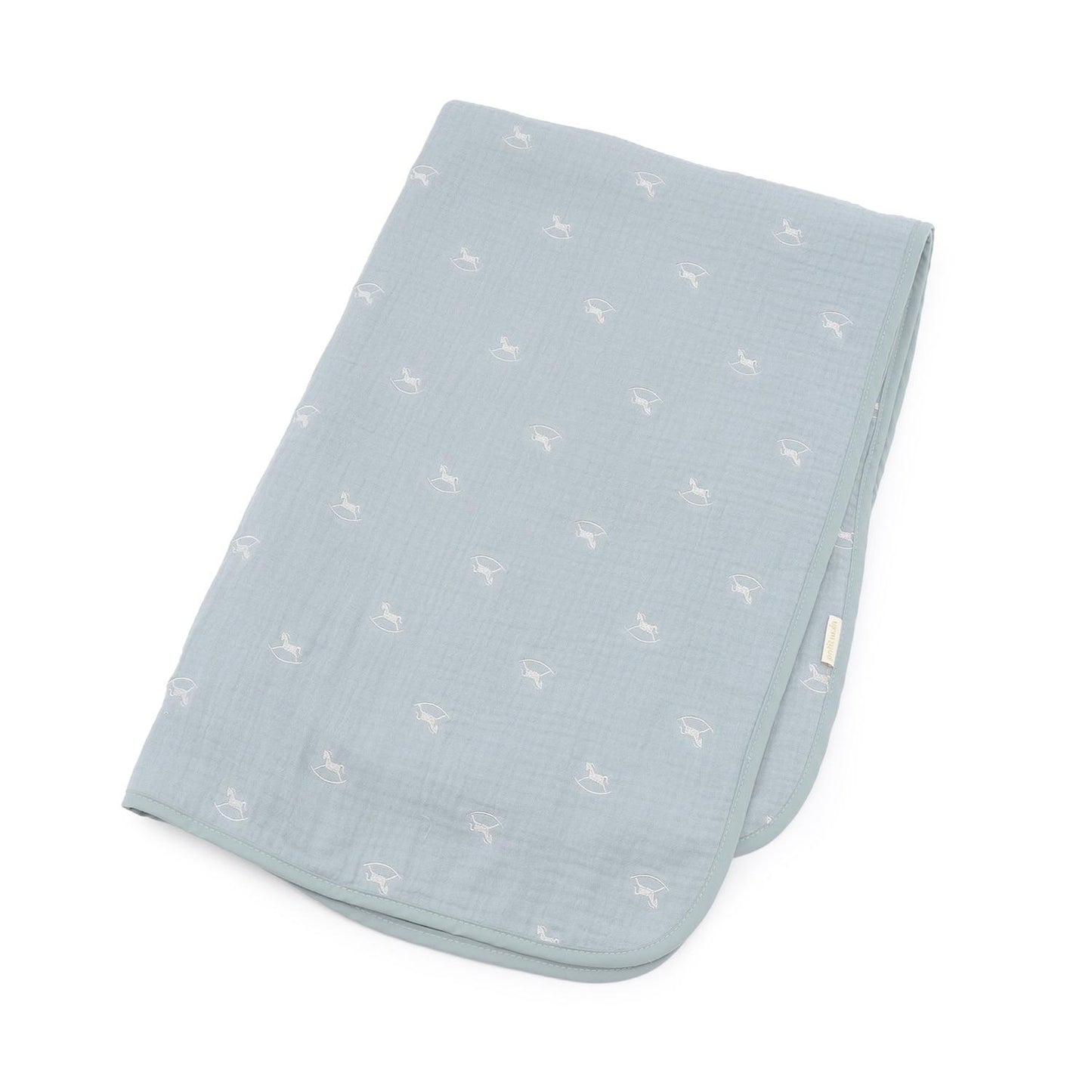 刺繡六層紗布毯