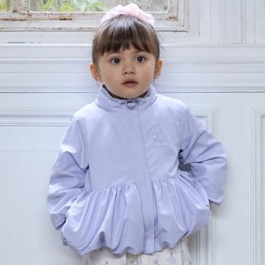 【防潑水處理】荷葉邊短款風衣