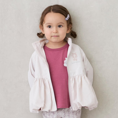 【防潑水處理】荷葉邊短款風衣