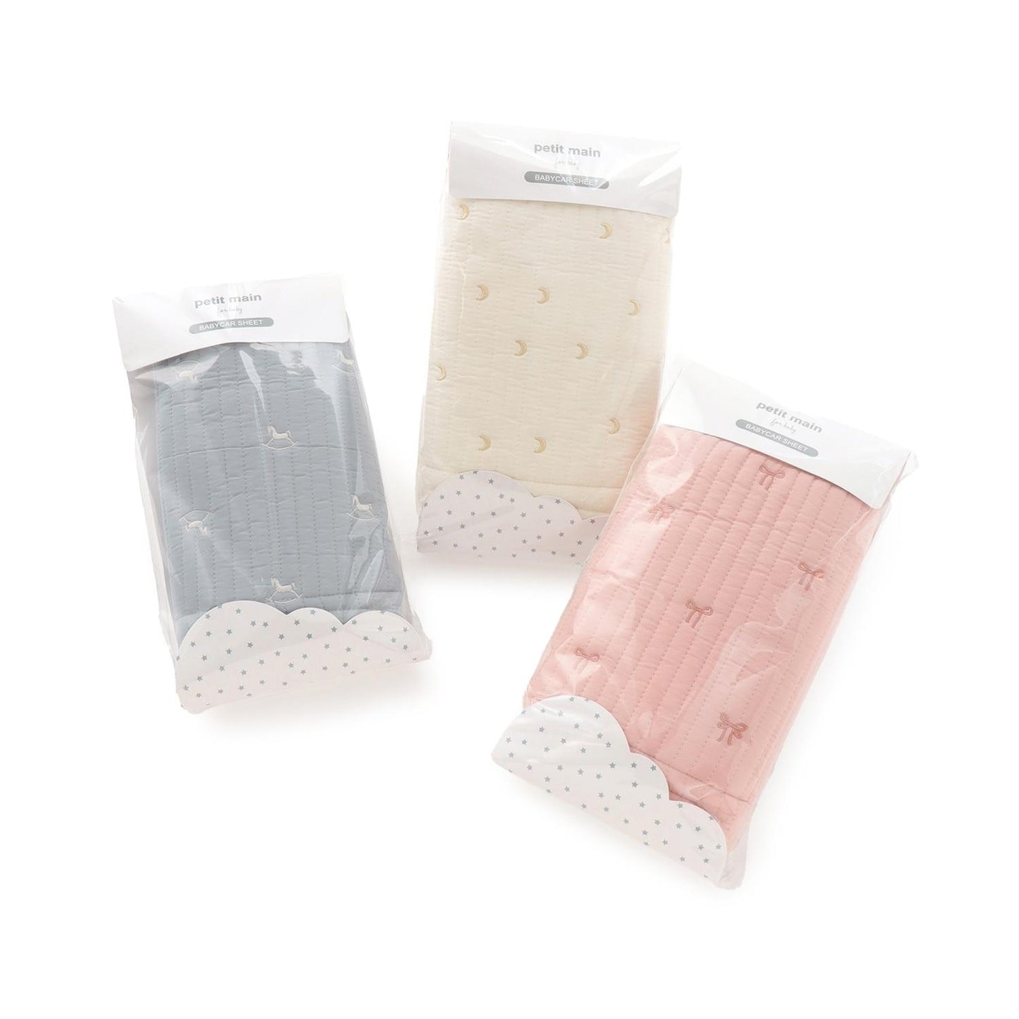 絎縫刺繡嬰兒車座墊