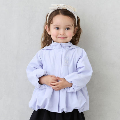 【防潑水處理】荷葉邊短款風衣