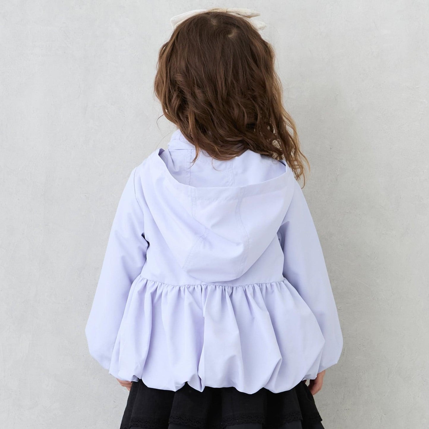 【防潑水處理】荷葉邊短款風衣