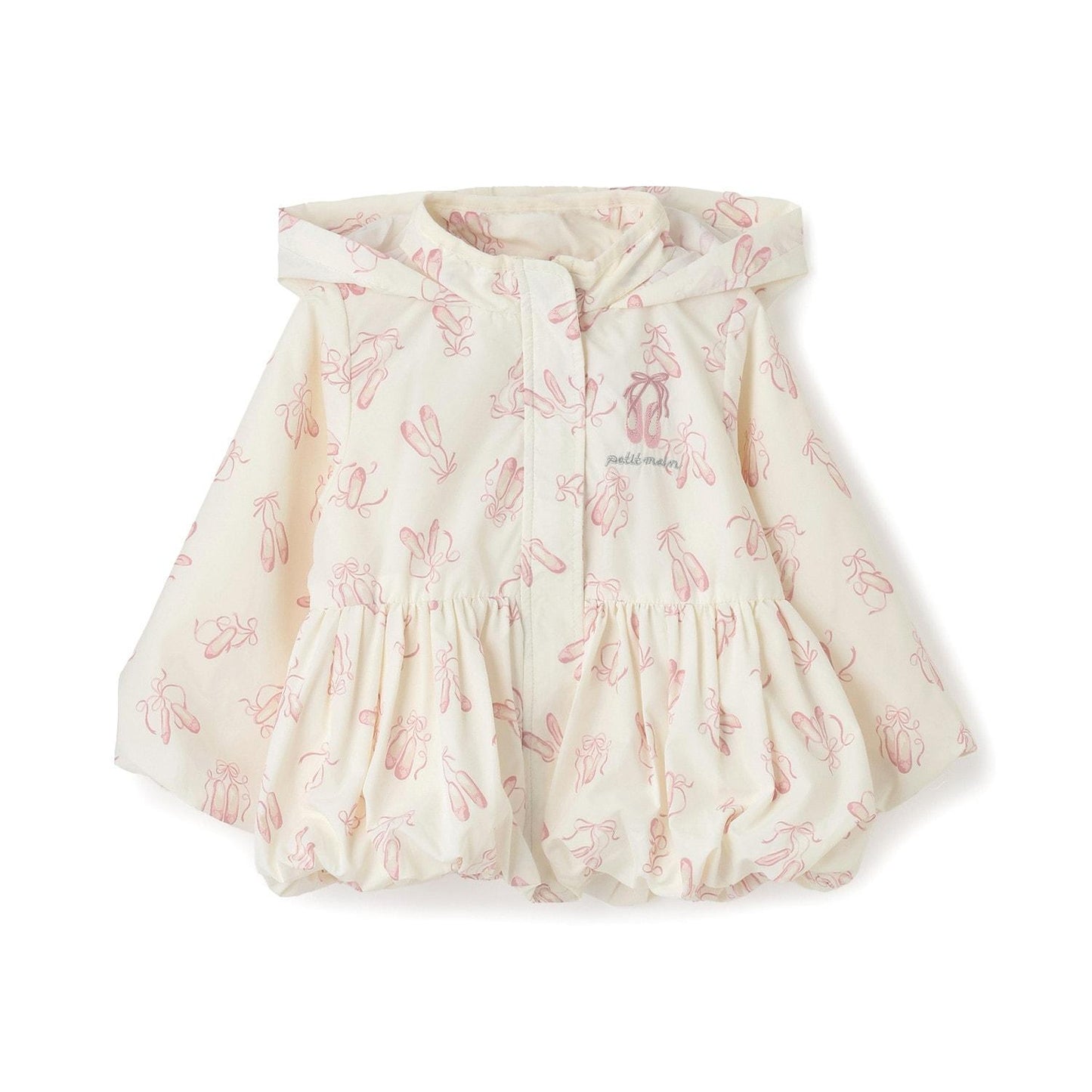 【防潑水處理】荷葉邊短款風衣