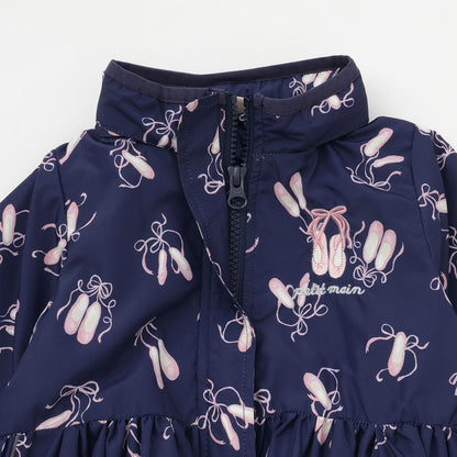 【防潑水處理】荷葉邊短款風衣