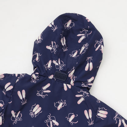 【防潑水處理】荷葉邊短款風衣