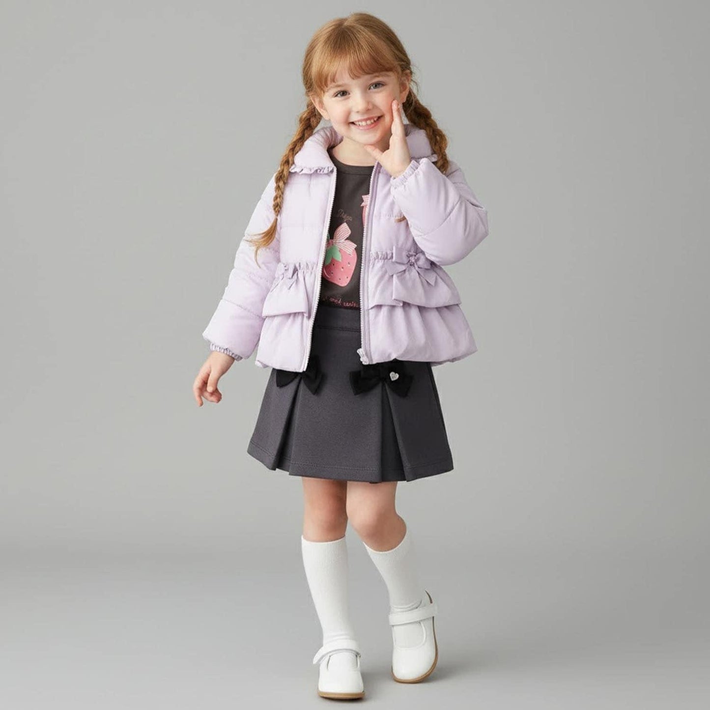 荷葉邊中棉夾克