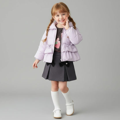 荷葉邊中棉夾克