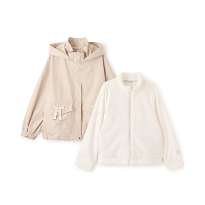 【防潑水】Logo蝴蝶結三用山地夾克