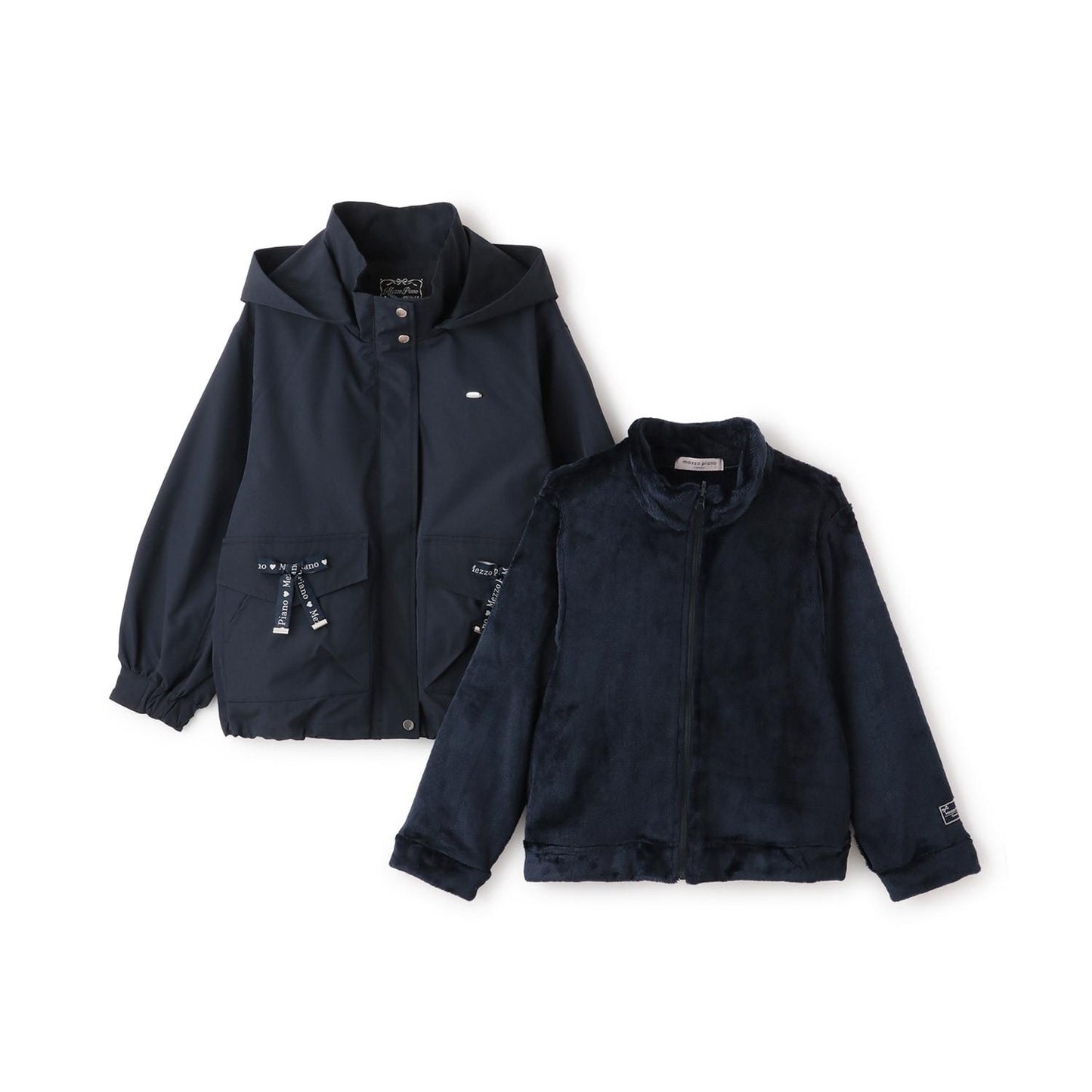 【防潑水】Logo蝴蝶結三用山地夾克