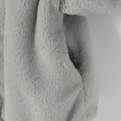 蝴蝶結毛絨外套