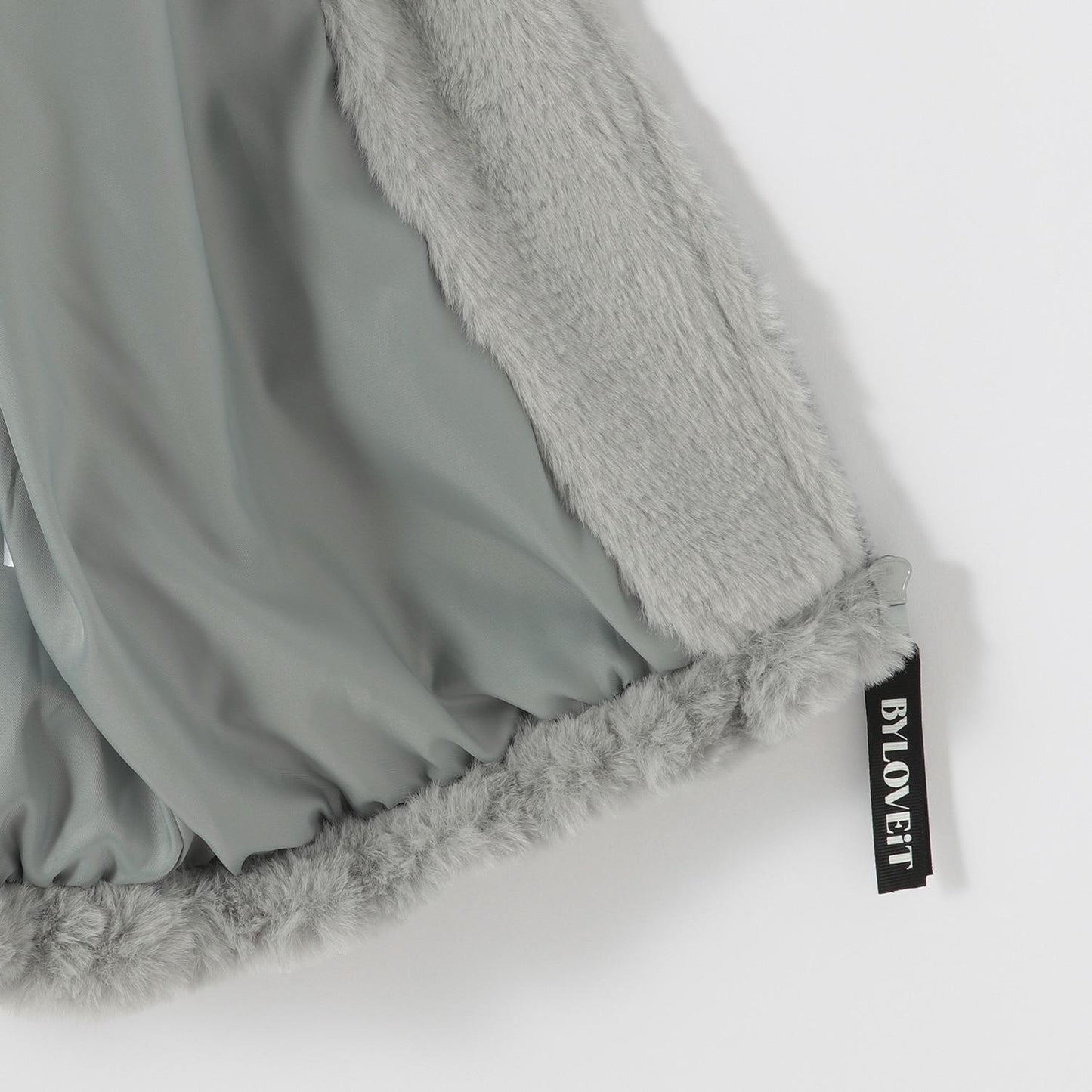 蝴蝶結毛絨外套