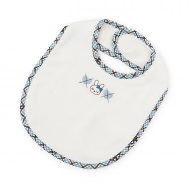 mimi醬格紋裝飾圍兜