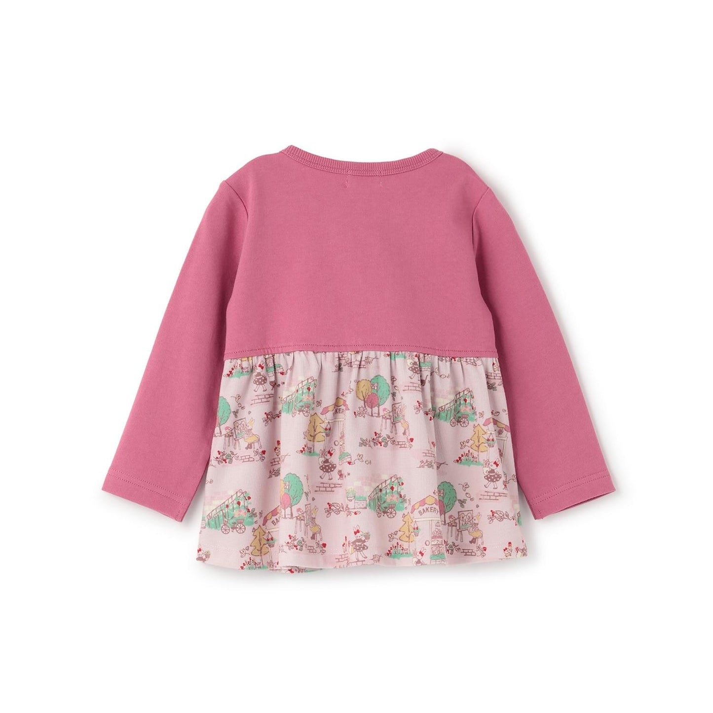 秋季街景圖案開衫疊穿風格長款上衣