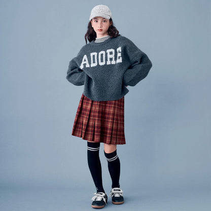 【AMI】立體提花套頭衫