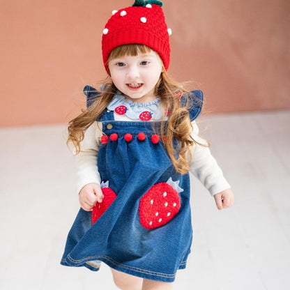 草莓口袋長款上衣