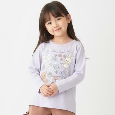 【990★ITEM】少女風圖案T恤