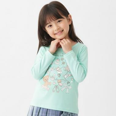 【990★ITEM】少女風圖案T恤