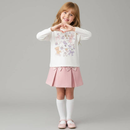【990★ITEM】少女風圖案T恤